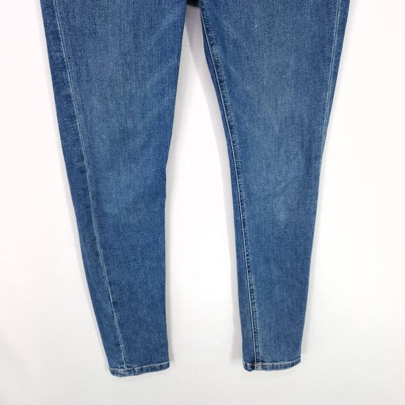 Free People Jeans Women's Size 30 Blue Denim Skinny Leg Stretch Shaping - Picture 7 of 13